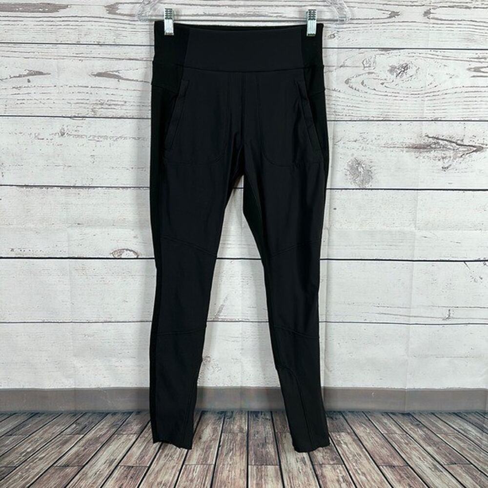 Athleta Pants Womens‎ 2 Black Highline Hybrid Ankle Tight High Rise Pockets